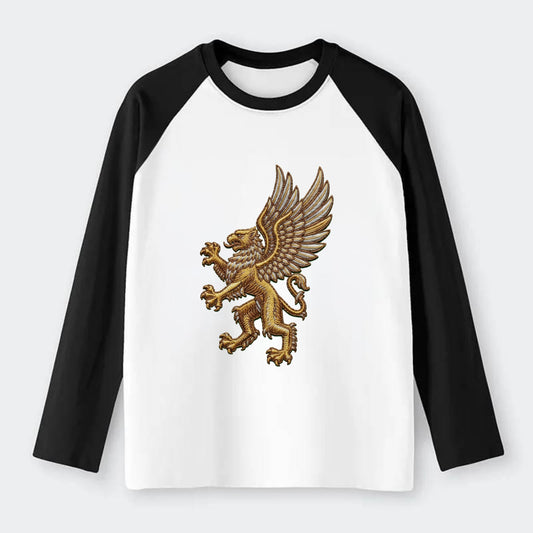 Griffin - Raglan Long Sleeve T-Shirt - Black