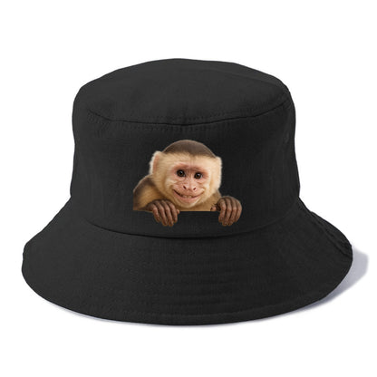 Capuchin Monkey  - Bucket Hat - Black