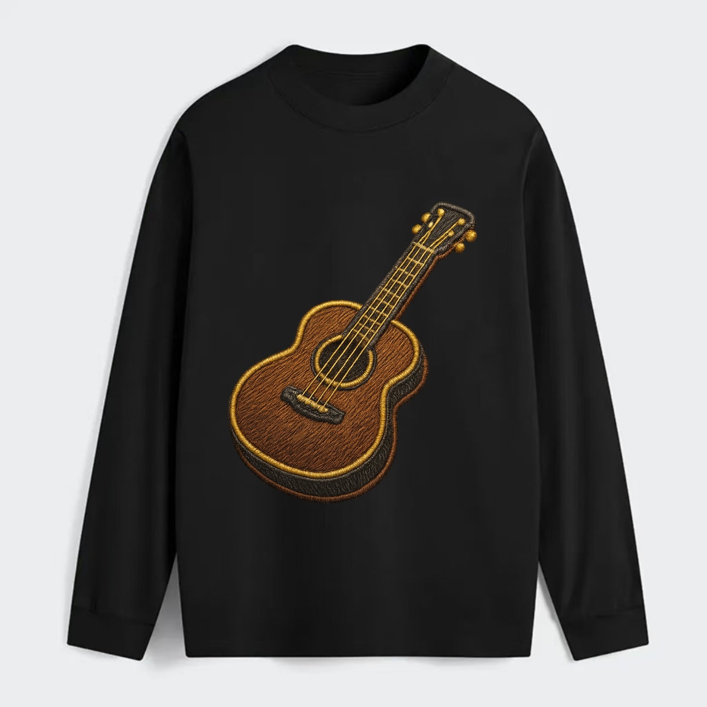 Vintage Guitar  - Classic Long Sleeve Shirt - Black