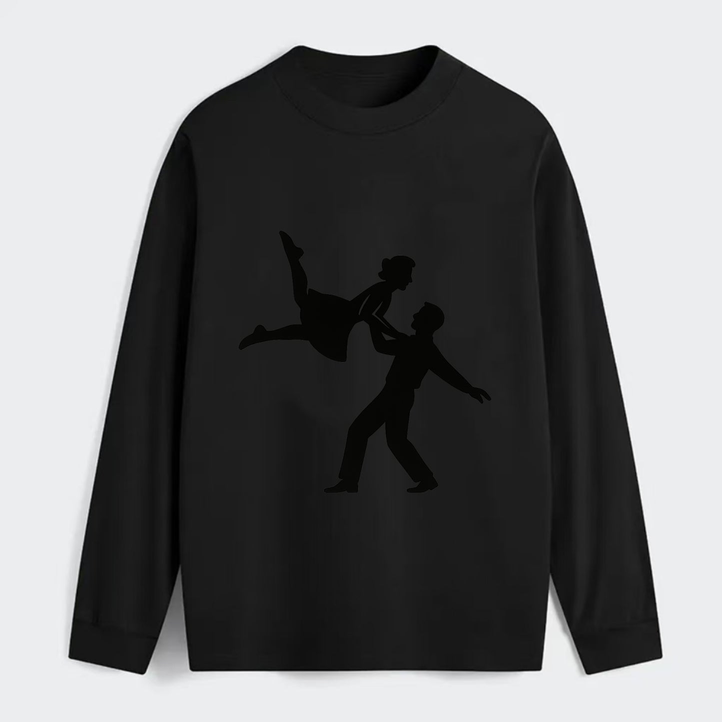 Swing dancers aerial lift - Classic Long Sleeve Shirt - Black