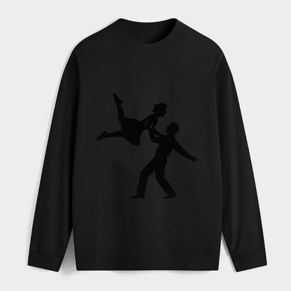 Swing dancers aerial lift - Classic Long Sleeve Shirt - Black