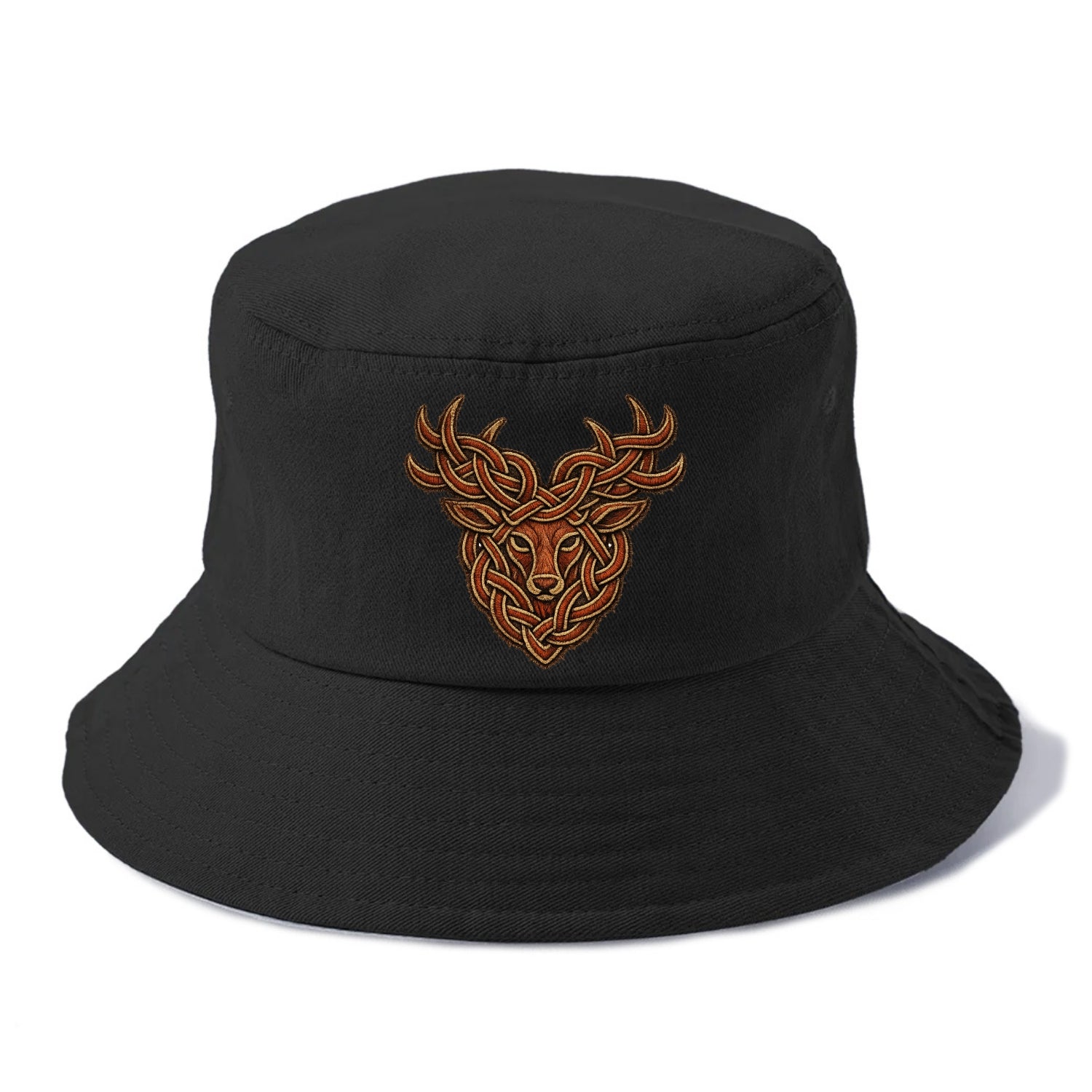 Stag Knot - Bucket Hat - Black