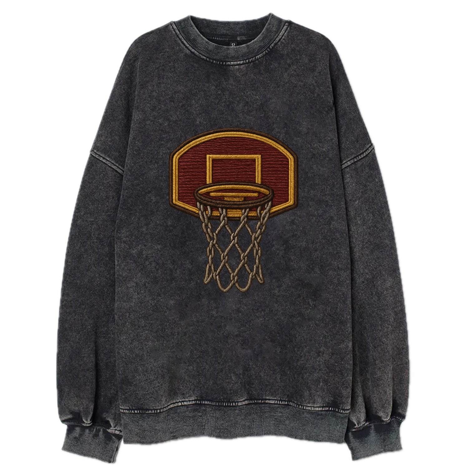 Basketball Hoop  - Vintage Sweatshirt - Black