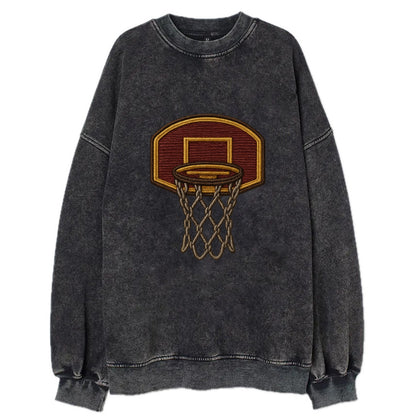 Basketball Hoop  - Vintage Sweatshirt - Black