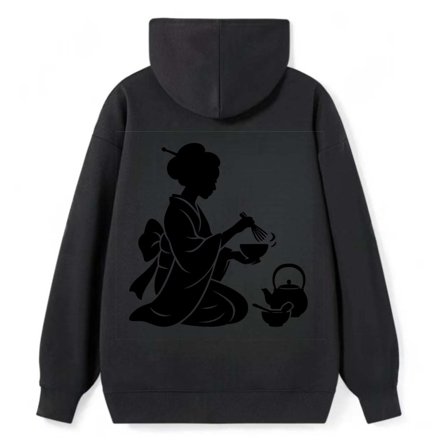 Geisha traditional tea ceremony - Classic Pullover Hoodie - Black