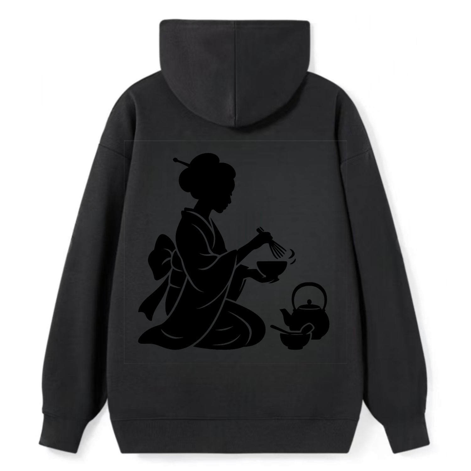 Geisha traditional tea ceremony - Classic Pullover Hoodie - Black