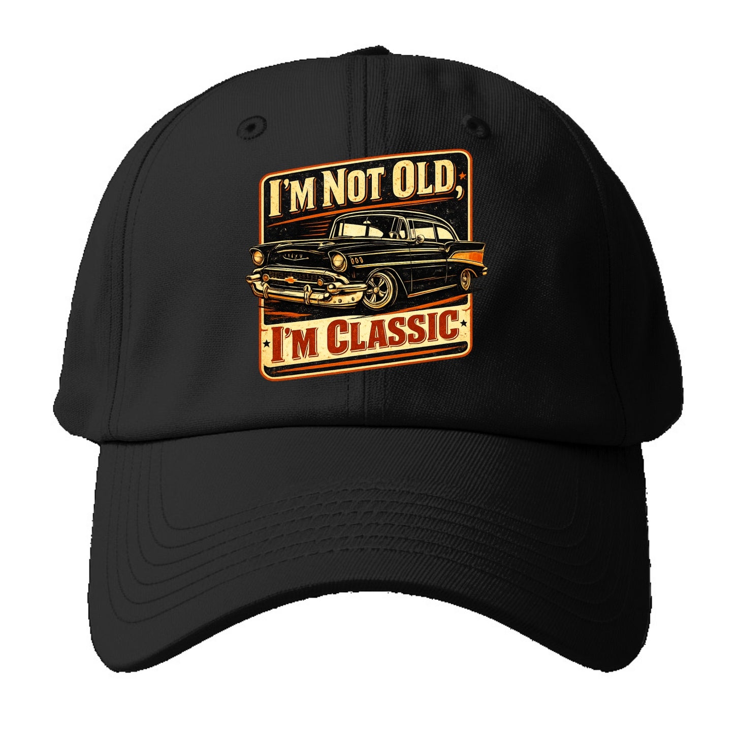 I'm Not Old I'm Classic - Baseball Cap For Big Heads - Black