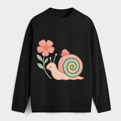 Coral Snail - Classic Long Sleeve Shirt - Black