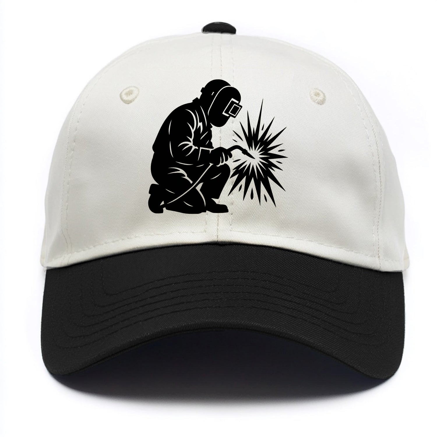 Welder sparks flying dramatically - Two Tone Cap - Black