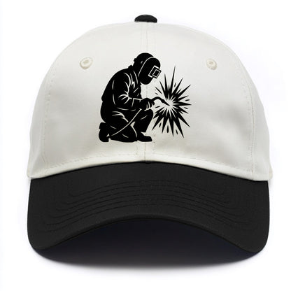 Welder sparks flying dramatically - Two Tone Cap - Black
