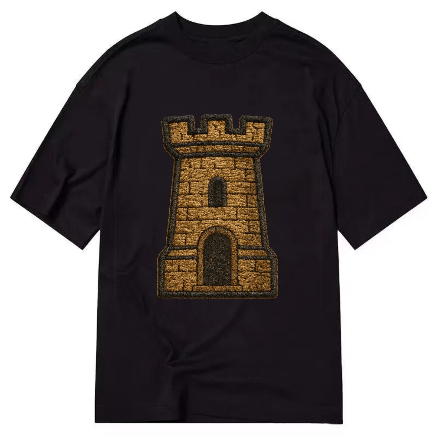 Castle Tower  - Classic T-shirt - Black