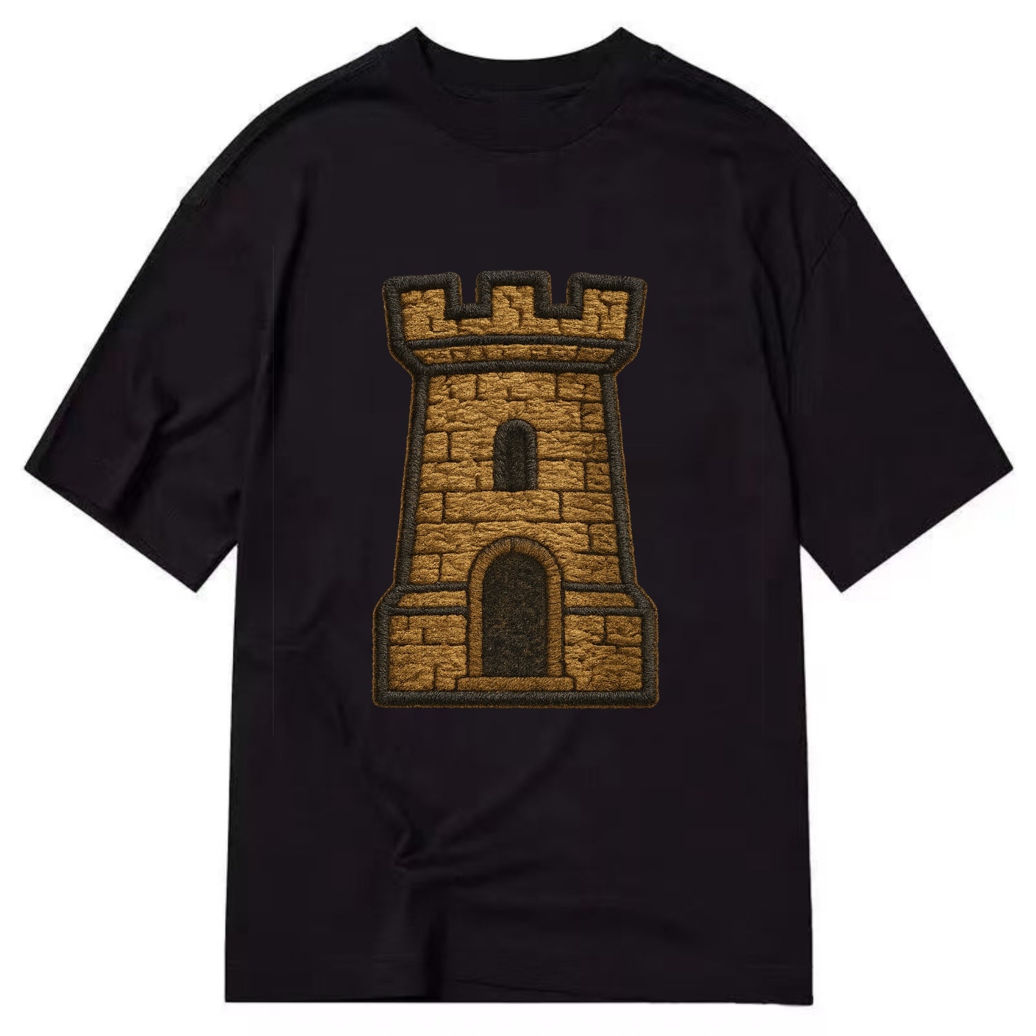 Castle Tower  - Classic T-shirt - Black