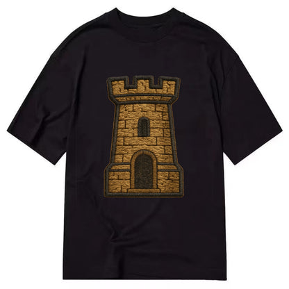 Castle Tower  - Classic T-shirt - Black