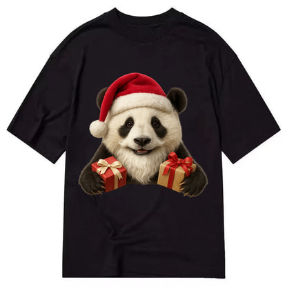 Santa Panda  - Classic T-shirt - Black