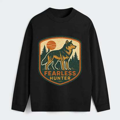 Fearless Hunter  - Classic Long Sleeve Shirt - Black