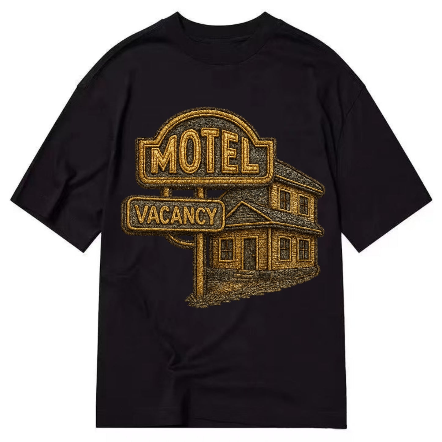 Motel Sign  - Classic T-shirt - Black