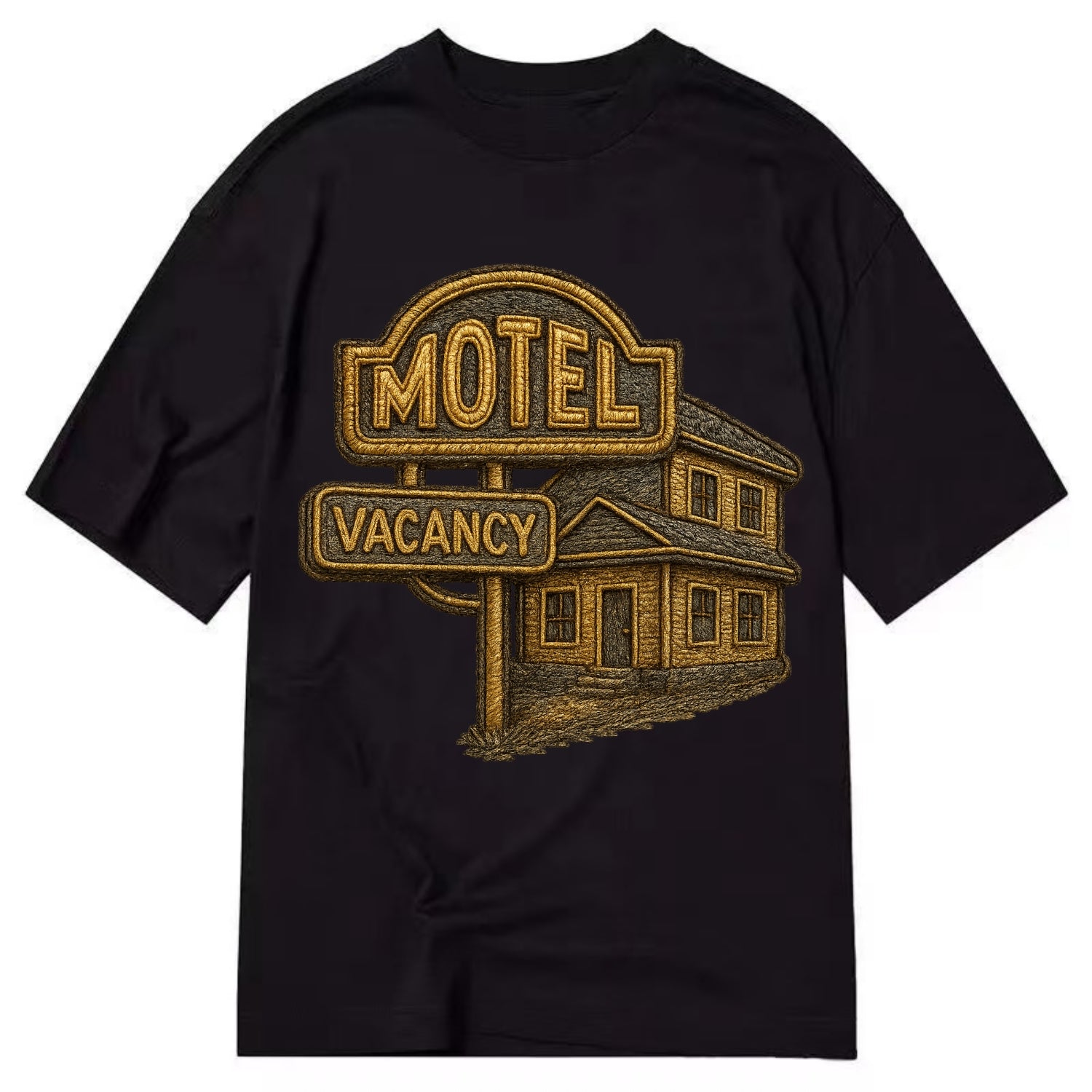 Motel Sign  - Classic T-shirt - Black