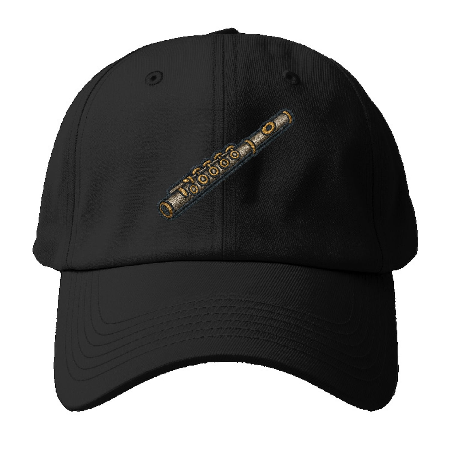 Flute  - Baseball Cap For Big Heads - Black