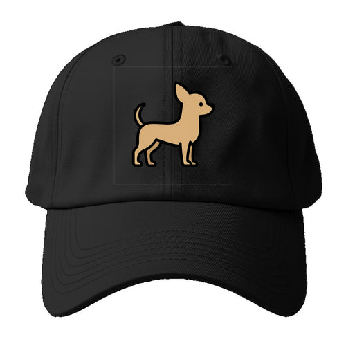 Chihuahua - Tan smooth coat flat side profile - Baseball Cap