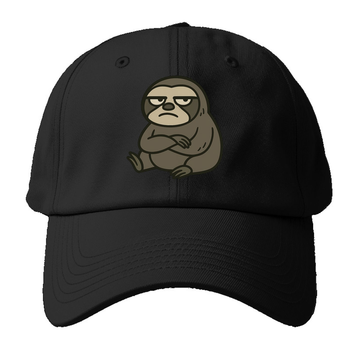 The Sloth Judging Silently - Baseball Cap - Black