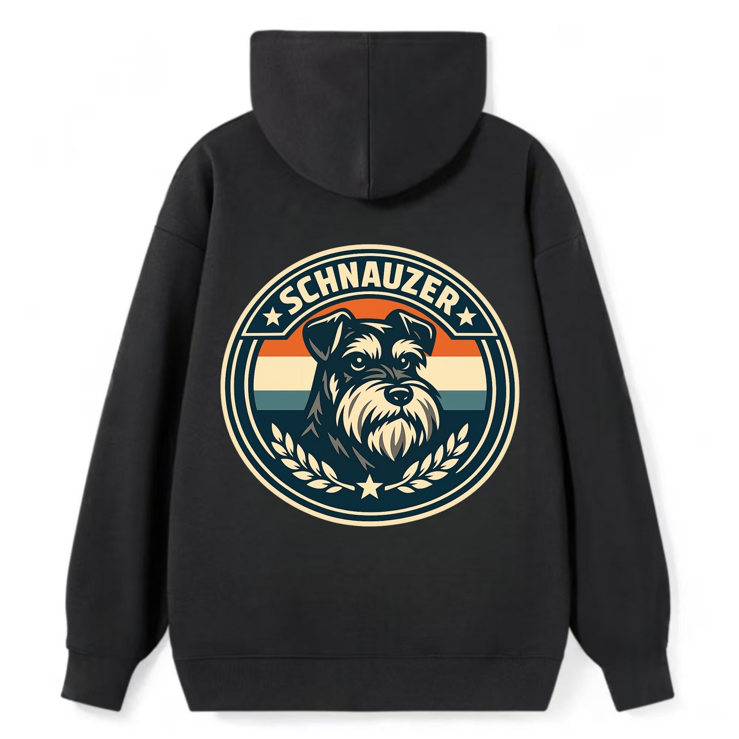 Noble Schnauzer Emblem - Classic Pullover Hoodie - Black