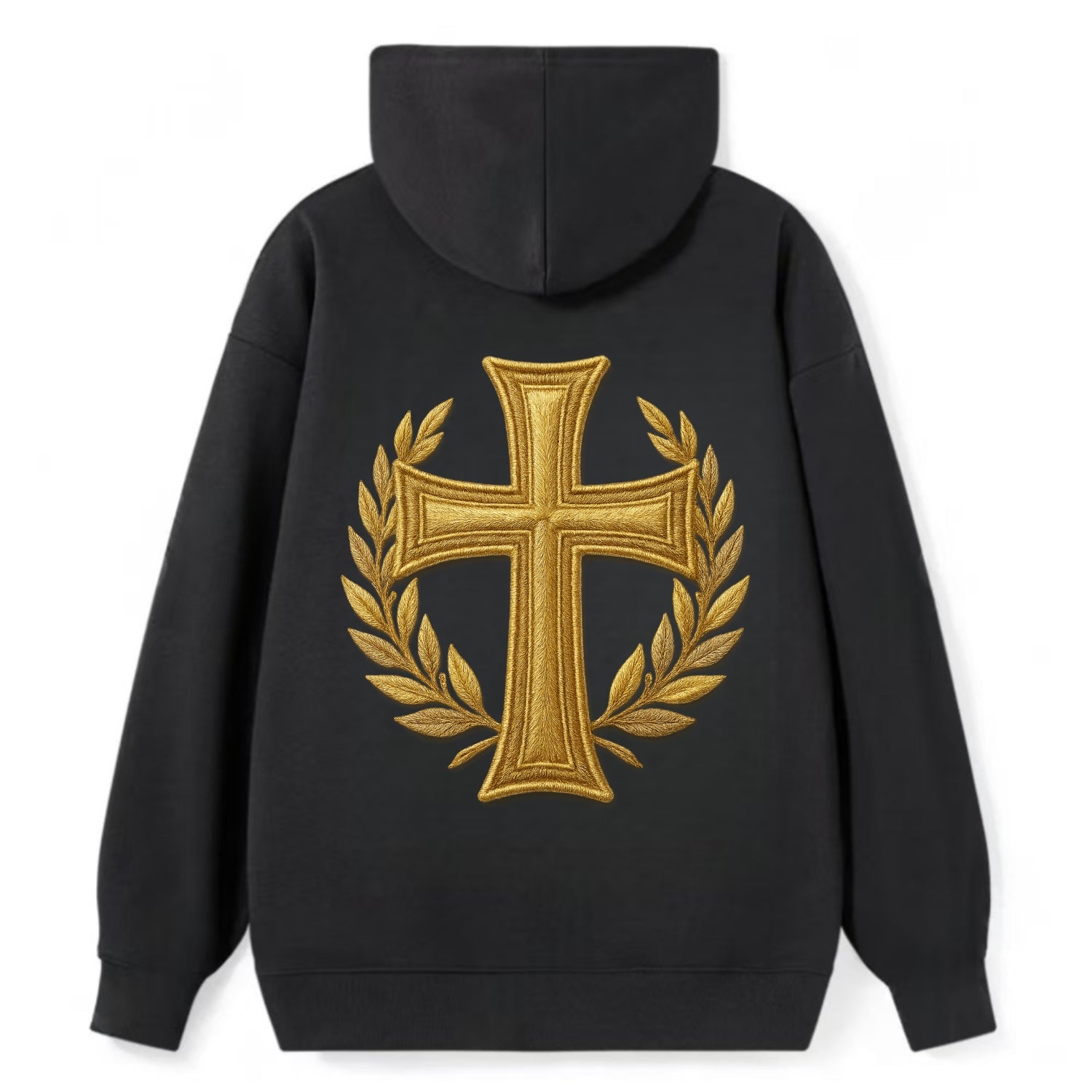 Victory Cross  - Classic Pullover Hoodie - Black