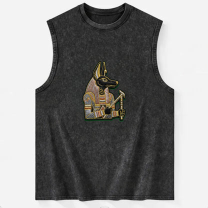Anubis - Vintage Washed Tank - Black