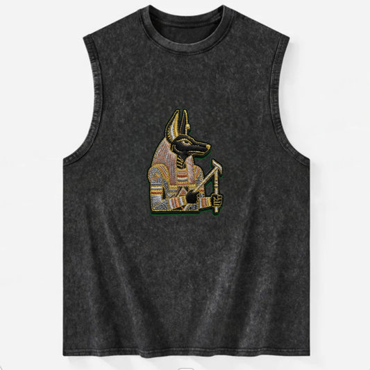 Anubis - Vintage Washed Tank - Black