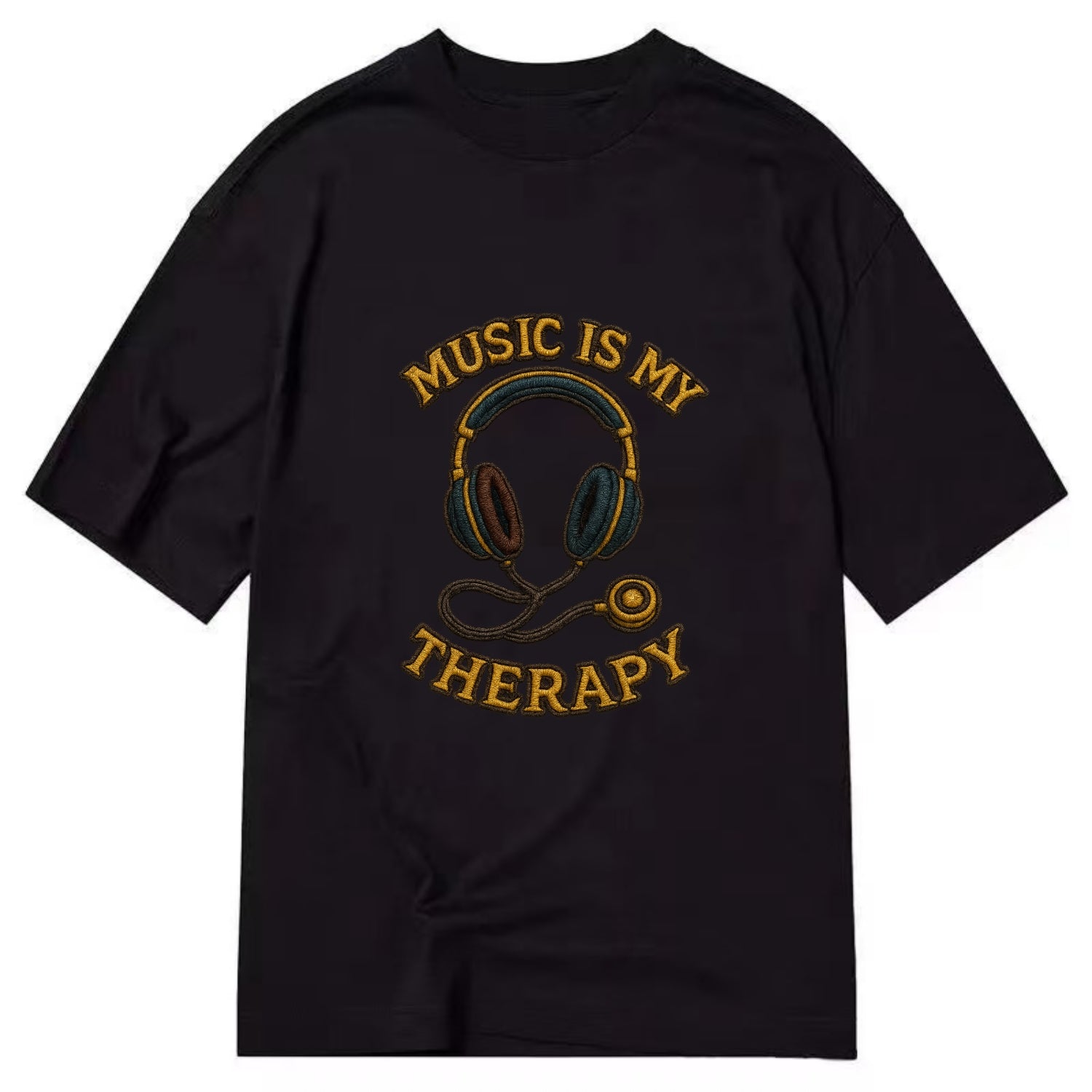 Music Is My Therapy  - Classic T-shirt - Black