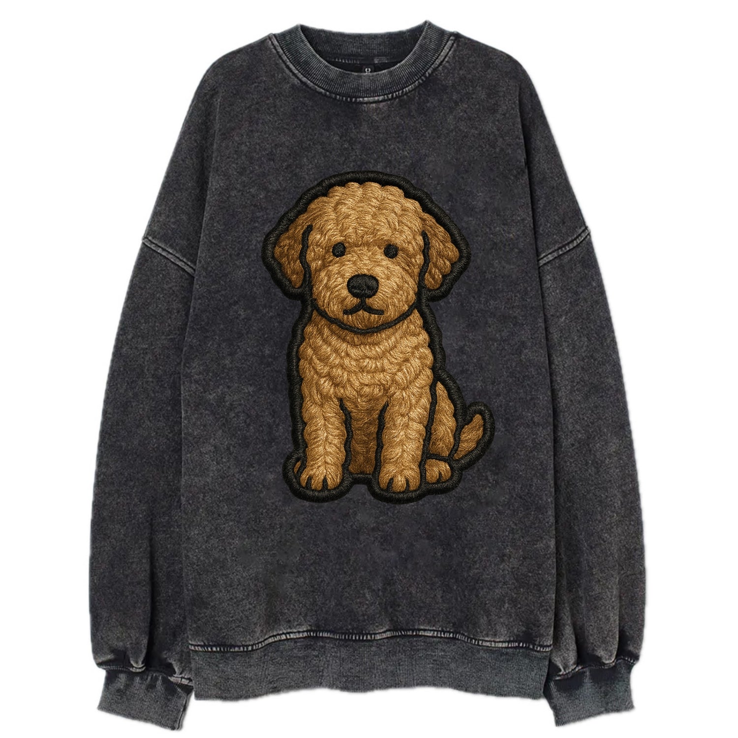 Lagotto Romagnolo - Modern truffle hunte - Vintage Sweatshirt - Black