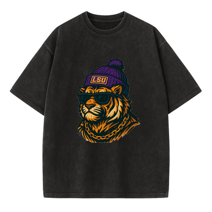 LSU Mike Tiger - Vintage T-shirt - Black