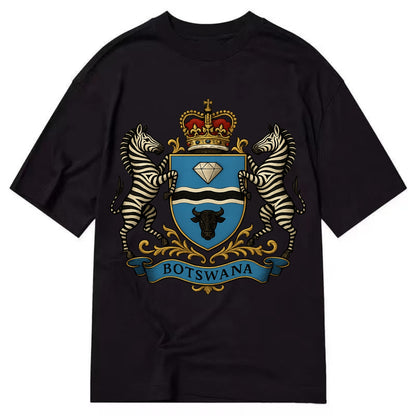 Botswana Heritage Badge  - Classic T-shirt - Black