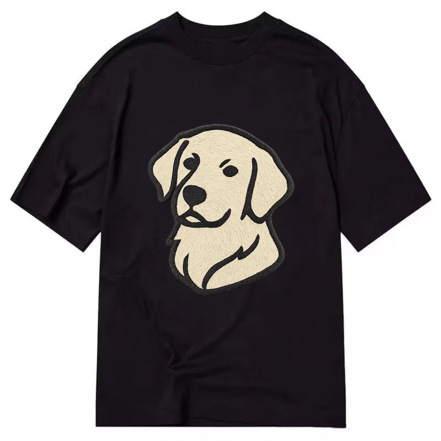 Golden Retriever - Head tilt curious pos Classic T-shirt - Black