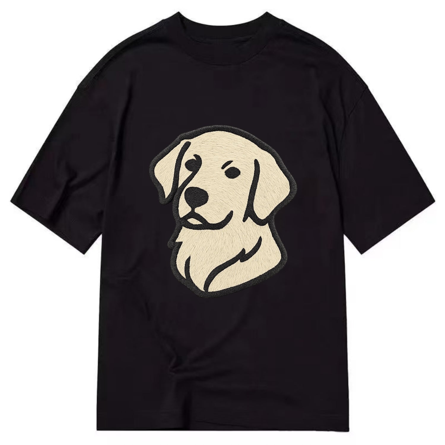 Golden Retriever - Head tilt curious pos Classic T-shirt - Black