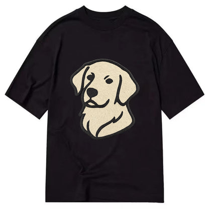 Golden Retriever - Head tilt curious pos Classic T-shirt - Black