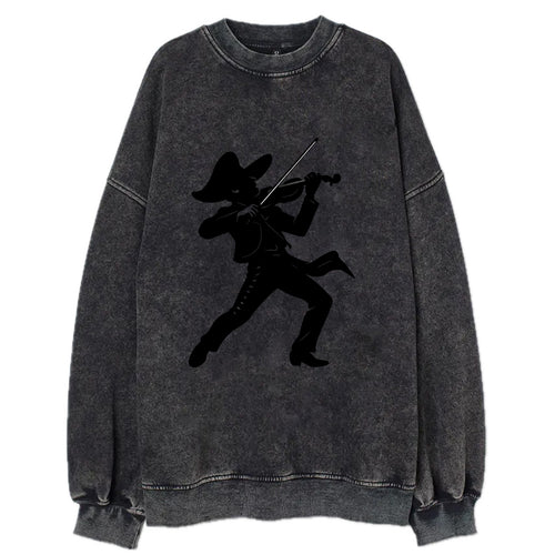 Mariachi violinist passionate performance - Vintage Sweatshirt