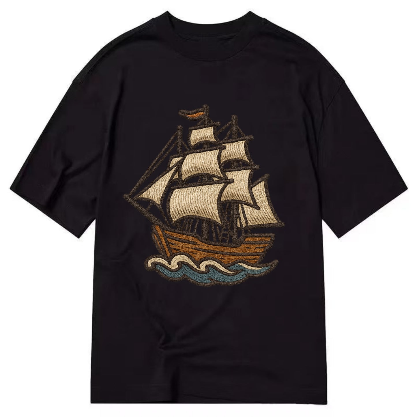 Sailing Ship  - Classic T-shirt - Black