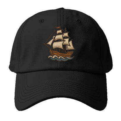Sailing Ship  - Baseball Cap For Big Heads - Black