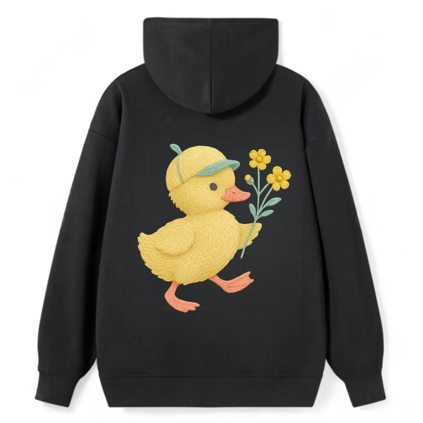 Yellow Duckling - Classic Pullover Hoodie - Black
