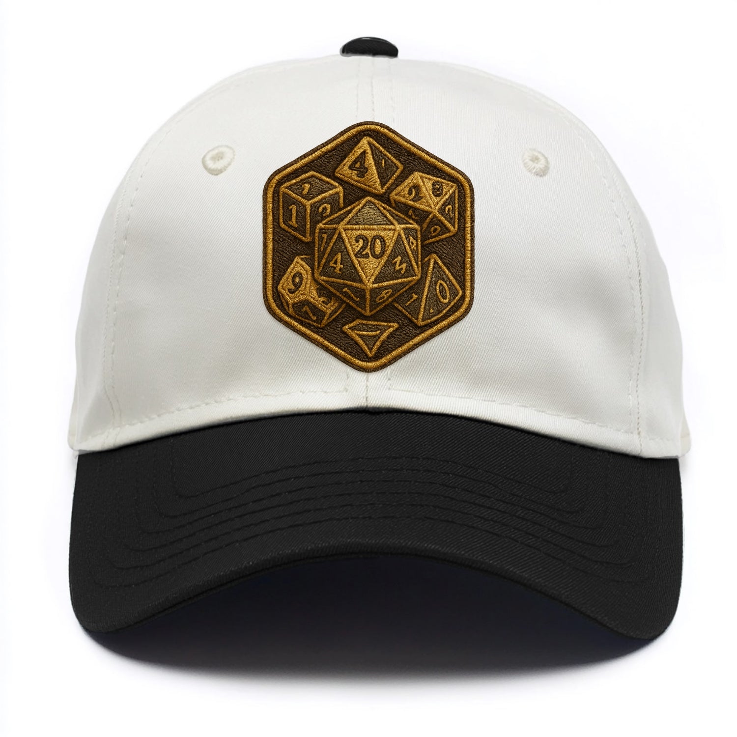 Dice set for tabletop gaming - RPG enthusiast - Two Tone Cap - Black