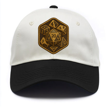 Dice set for tabletop gaming - RPG enthusiast - Two Tone Cap - Black