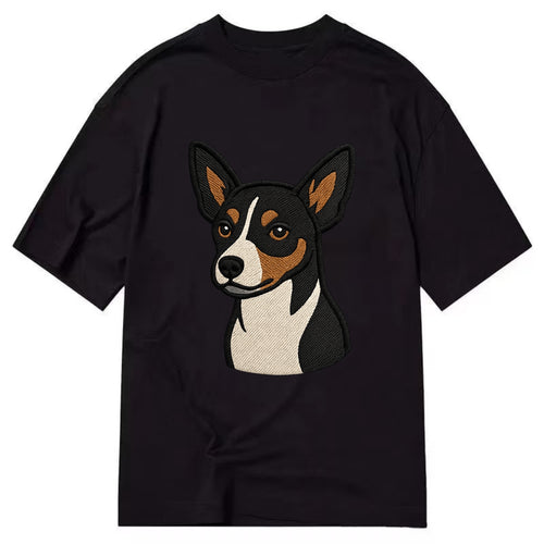 Rat Terrier - Tri-color embroidered pose - Classic T-shirt