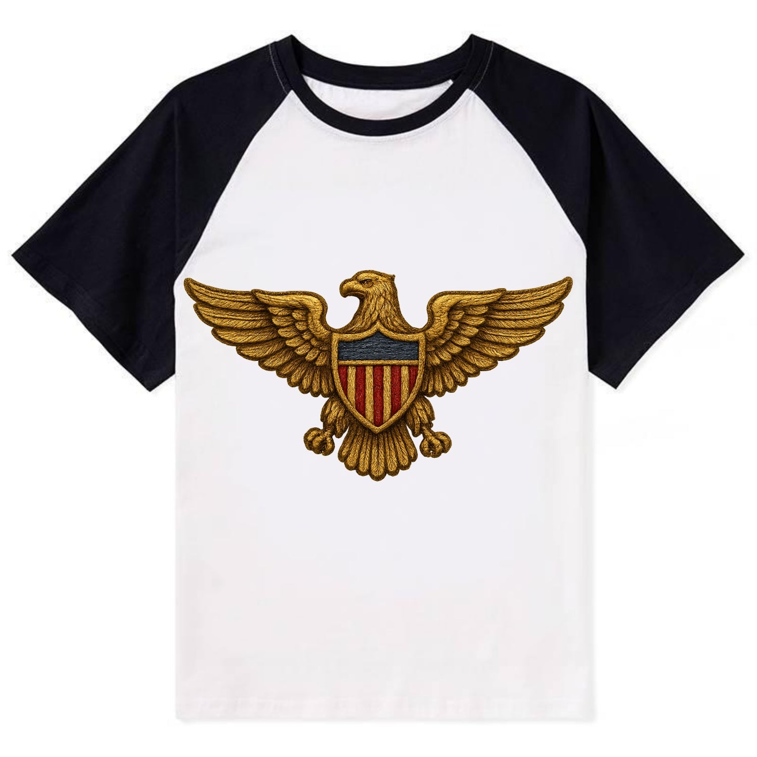 Pilot Wings  - Contrast Raglan T-shirt - Black