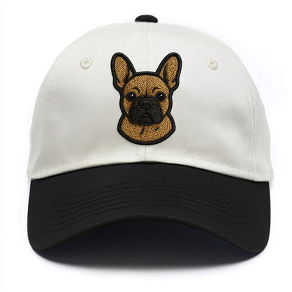 French Bulldog - Modern streetwear style - Two Tone Cap - Black