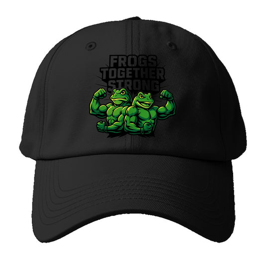 Frogs Together Strong - Baseball Cap - Black
