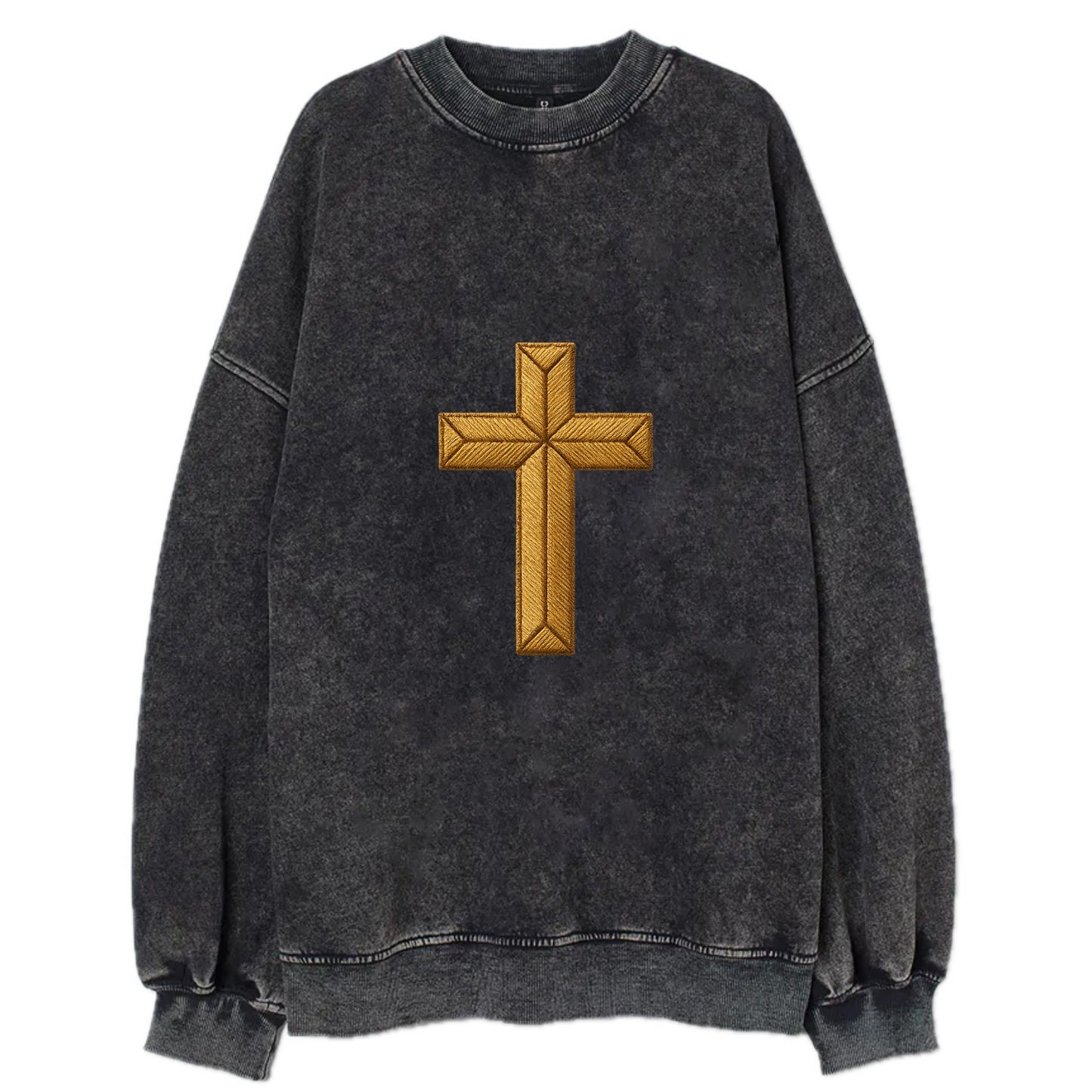 Rock Cross  - Vintage Sweatshirt - Black