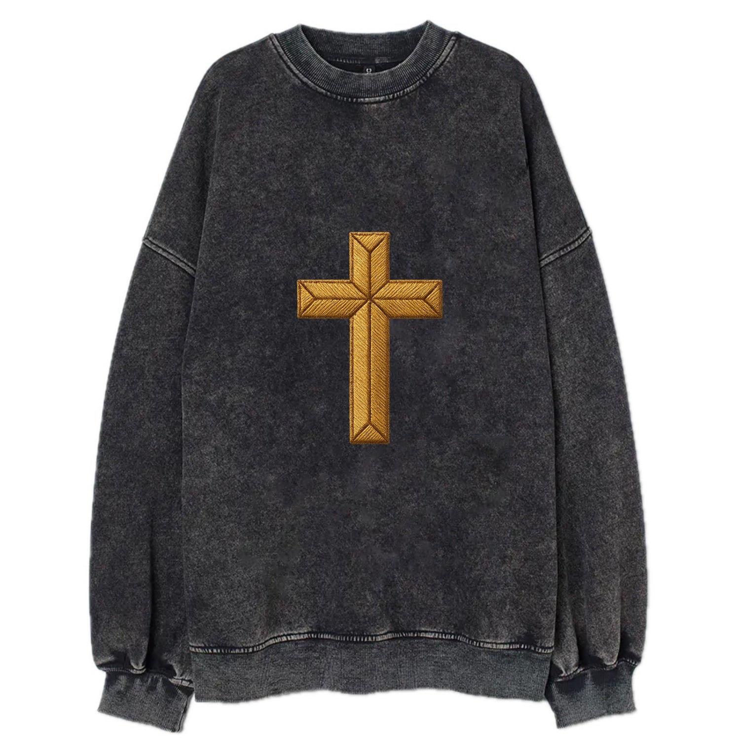 Rock Cross  - Vintage Sweatshirt - Black