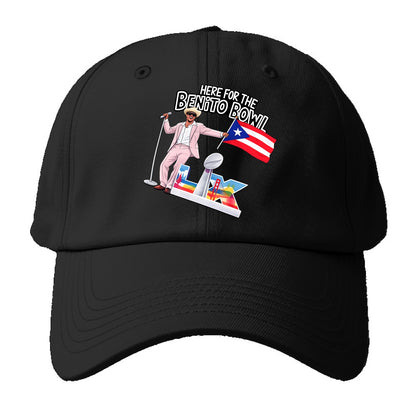 Here For The Bento Bowl - Baseball Cap For Big Heads - Black