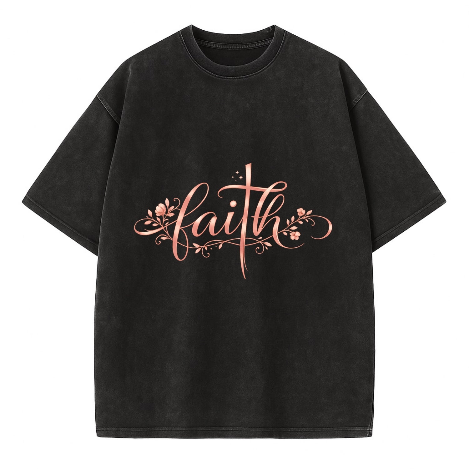 Faith - Vintage T-shirt - Black