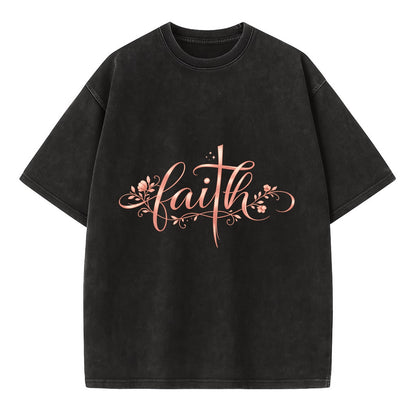 Faith - Vintage T-shirt - Black